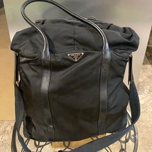 Prada duffel bag.